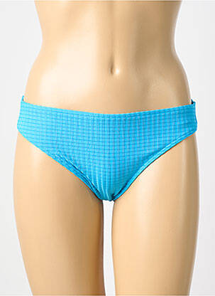 Bas de maillot de bain effet matière satinée culotte bleu PRIMADONNA femme
