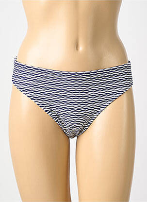 Bas de maillot de bain effet matière satinée culotte bleu PRIMADONNA femme