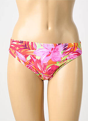 Bas de maillot de bain imprimé fleurs culotte orange MARIE JO femme