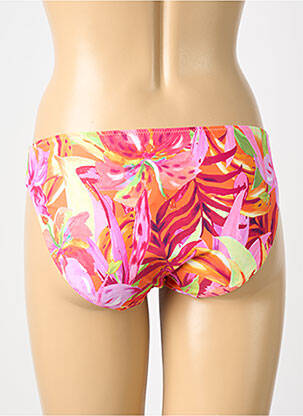 Bas de maillot de bain imprimé fleurs culotte orange MARIE JO femme