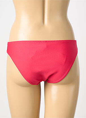 Bas de maillot de bain effet matière satinée culotte rouge SIMONE PERELE femme