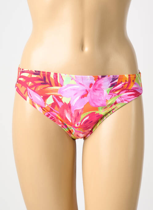 Bas de maillot de bain imprimé fleurs culotte orange MARIE JO femme