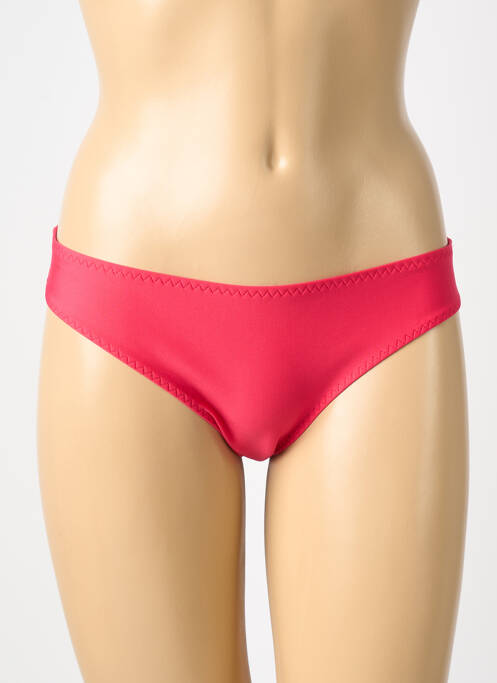 Bas de maillot de bain effet matière satinée culotte rouge SIMONE PERELE femme