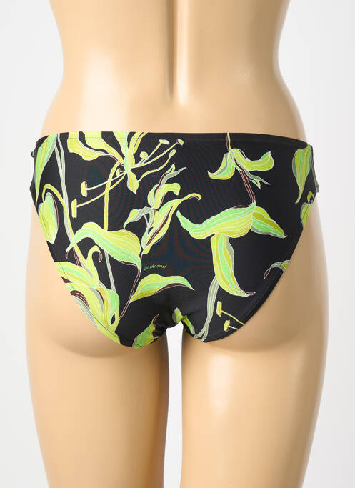 Bas de maillot de bain imprimé fleurs culotte noir LISE CHARMEL femme