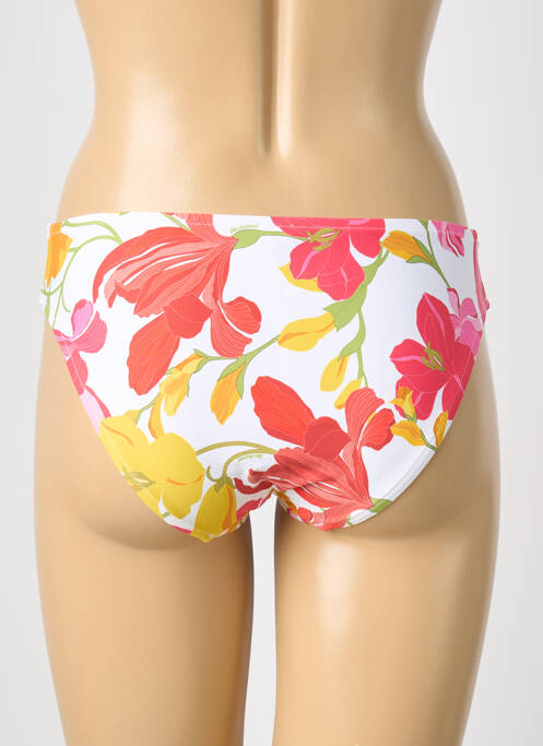 Bas de maillot de bain imprimé fleurs culotte blanc LISE CHARMEL femme