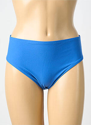 Bas de maillot de bain effet matière satinée culotte bleu PRIMADONNA femme