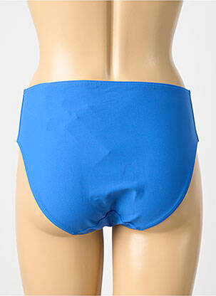 Bas de maillot de bain effet matière satinée culotte bleu PRIMADONNA femme
