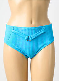 Bas de maillot de bain effet matière satinée culotte bleu PRIMADONNA femme
