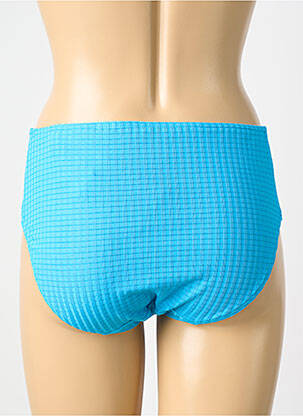 Bas de maillot de bain effet matière satinée culotte bleu PRIMADONNA femme