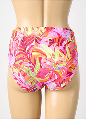 Bas de maillot de bain imprimé fleurs culotte rose MARIE JO femme