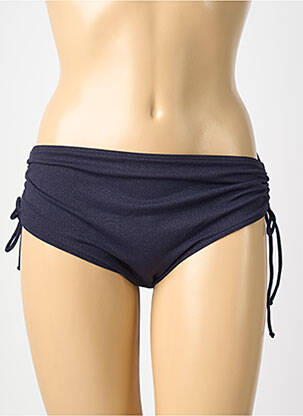 Bas de maillot de bain effet matière satinée culotte bleu PRIMA DONNA femme