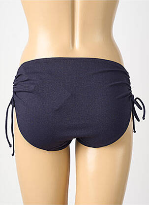 Bas de maillot de bain effet matière satinée culotte bleu PRIMADONNA femme