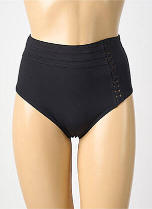 Bas de maillot de bain effet matière satinée culotte noir EMPREINTE femme