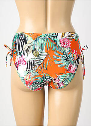 Bas de maillot de bain tissage satiné culotte orange LISE CHARMEL femme