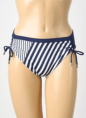Bas de maillot de bain tissage satiné culotte bleu LISE CHARMEL femme