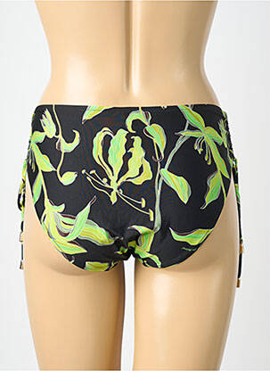 Bas de maillot de bain imprimé fleurs culotte noir LISE CHARMEL femme