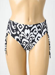 Bas de maillot de bain tissage satiné culotte noir ANTIGEL femme