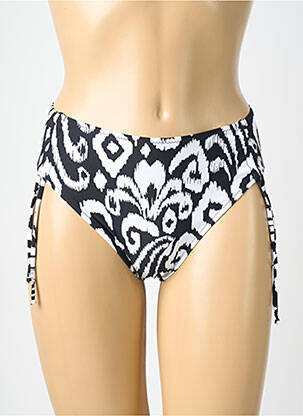 Bas de maillot de bain imprimé fantaisie culotte noir ANTIGEL femme