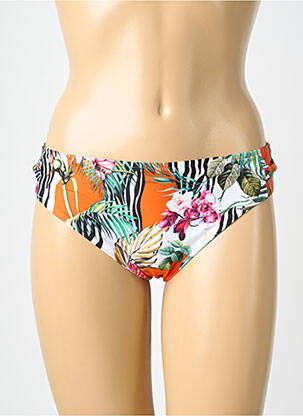 Bas de maillot de bain tissage satiné culotte orange LISE CHARMEL femme