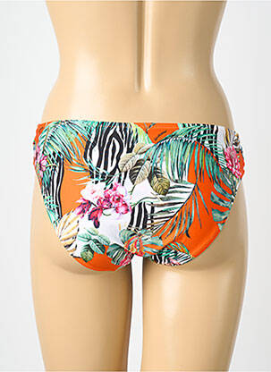 Bas de maillot de bain tissage satiné culotte orange LISE CHARMEL femme