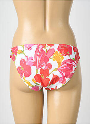 Bas de maillot de bain imprimé fleurs culotte blanc LISE CHARMEL femme