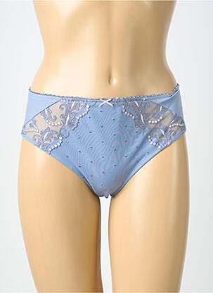 Culotte tissage satiné bleu FELINA femme