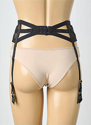 Guêpière/porte-jarretelle broderie noir AUBADE femme