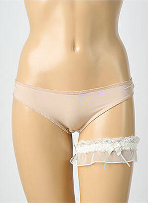 Guêpière/porte-jarretelle broderie blanc LISE CHARMEL femme