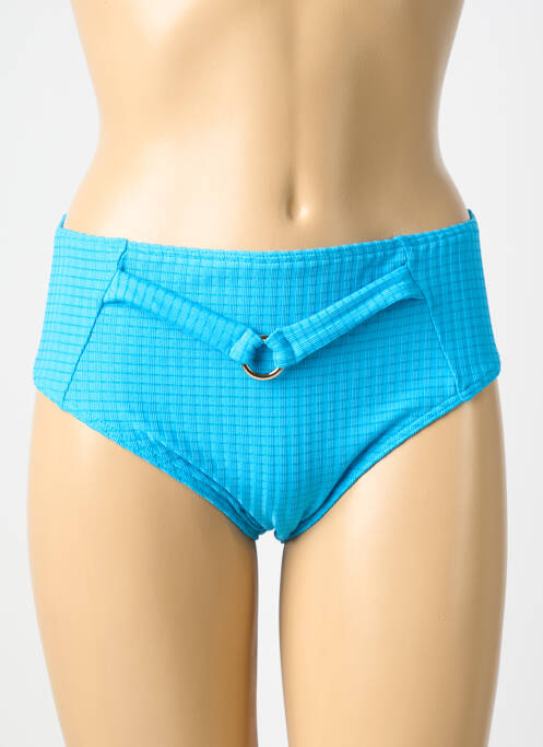 Bas de maillot de bain effet matière satinée culotte bleu PRIMA DONNA femme