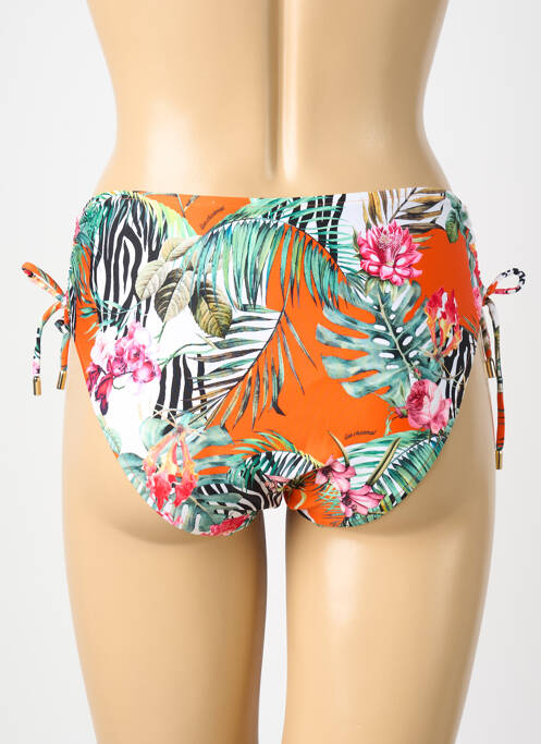 Bas de maillot de bain tissage satiné culotte orange LISE CHARMEL femme