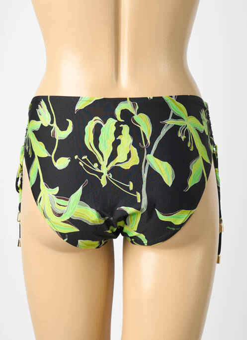 Bas de maillot de bain imprimé fleurs culotte noir LISE CHARMEL femme