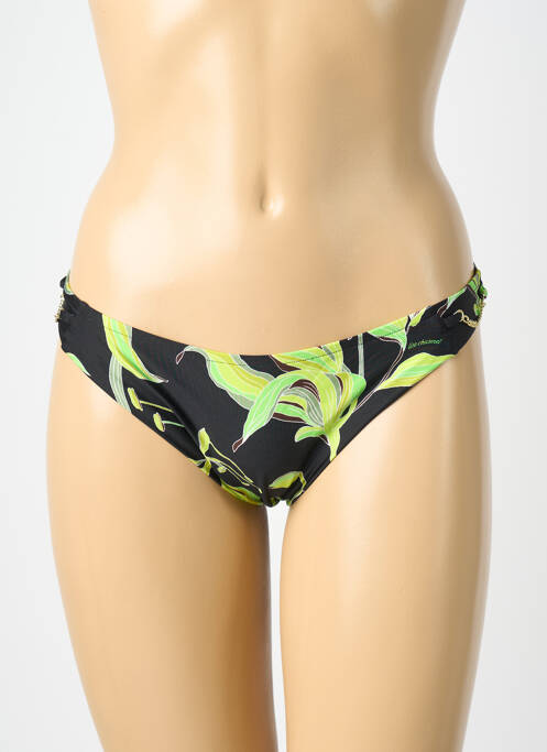 Bas de maillot de bain imprimé fleurs culotte noir LISE CHARMEL femme