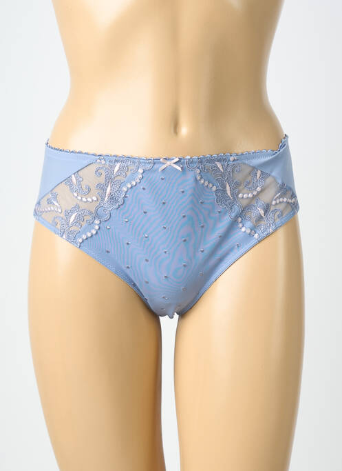 Culotte tissage satiné bleu FELINA femme