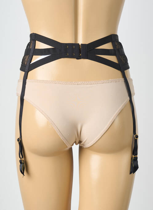 Guêpière/porte-jarretelle broderie noir AUBADE femme
