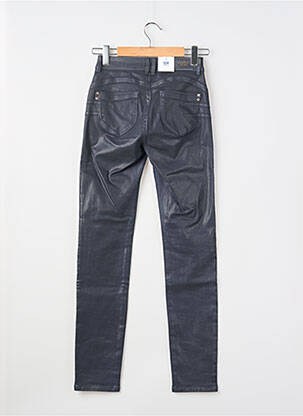 Pantalon slim tissage enduit taille normale bleu C'EST BEAU LA VIE femme