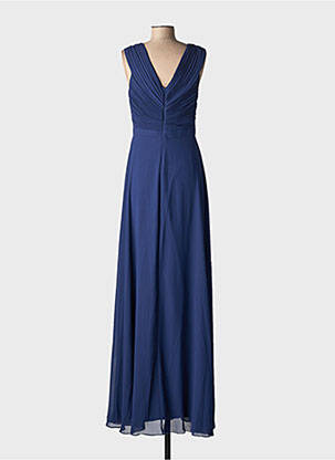 Robe longue sans manche sans manche bleu EVA & LOLA femme