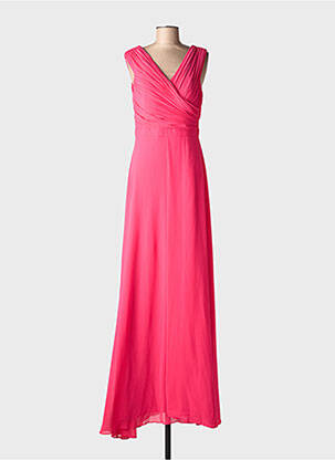Robe longue sans manche sans manche rose EVA & LOLA femme