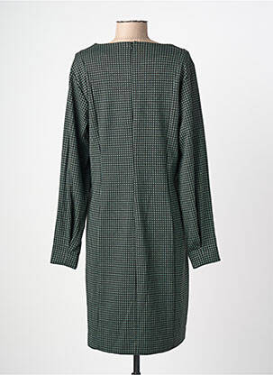 Robe mi-longue manches longues manches longues vert FRANSA femme