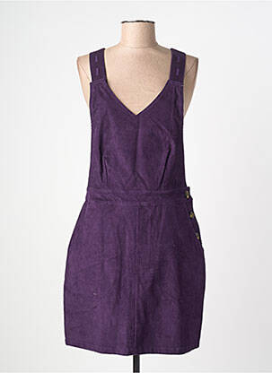 Robe mi-longue sans manche sans manche violet PRINCESSE NOMADE femme
