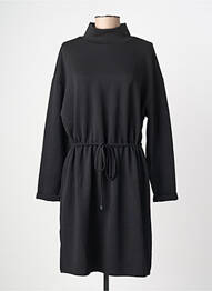 Robe mi-longue manches longues manches longues noir FRANSA femme