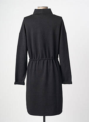 Robe mi-longue manches longues manches longues noir FRANSA femme