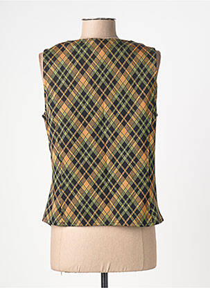 Gilet sans manche coupe cintrée vert PRINCESSE NOMADE femme