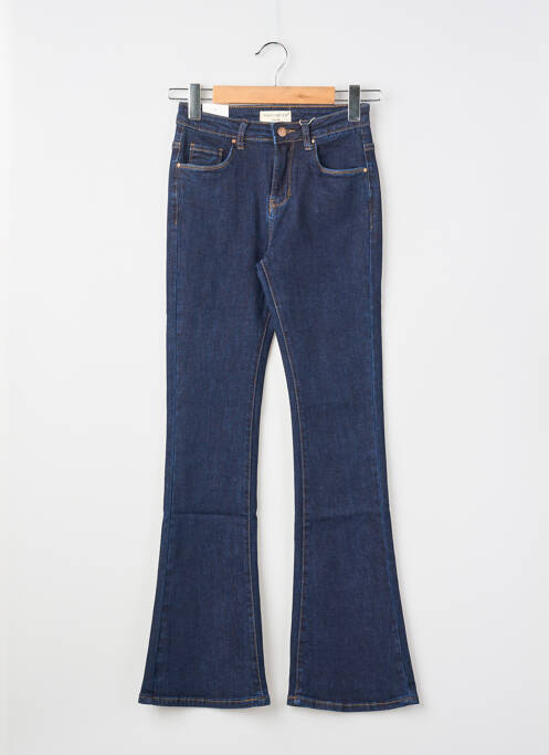 Jean coupe flare stretch taille normale bleu NINA CARTER femme