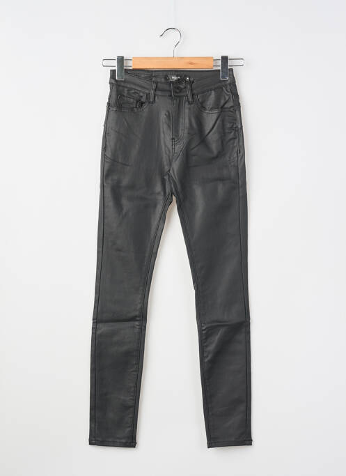 Pantalon slim tissage enduit taille normale noir DEELUXE femme