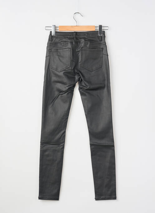 Pantalon slim tissage enduit taille normale noir DEELUXE femme