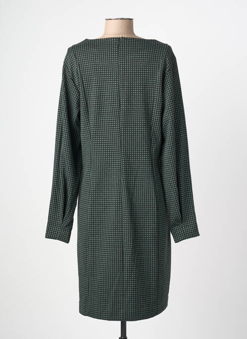 Robe mi-longue manches longues manches longues vert FRANSA femme