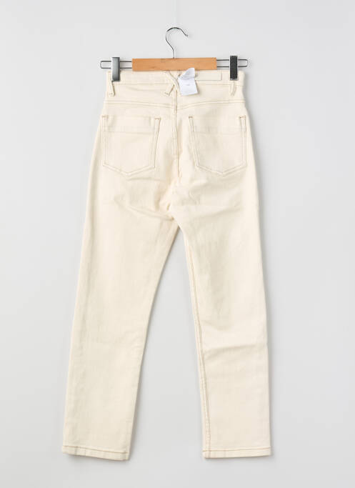 Jeans coupe droite beige DEELUXE femme