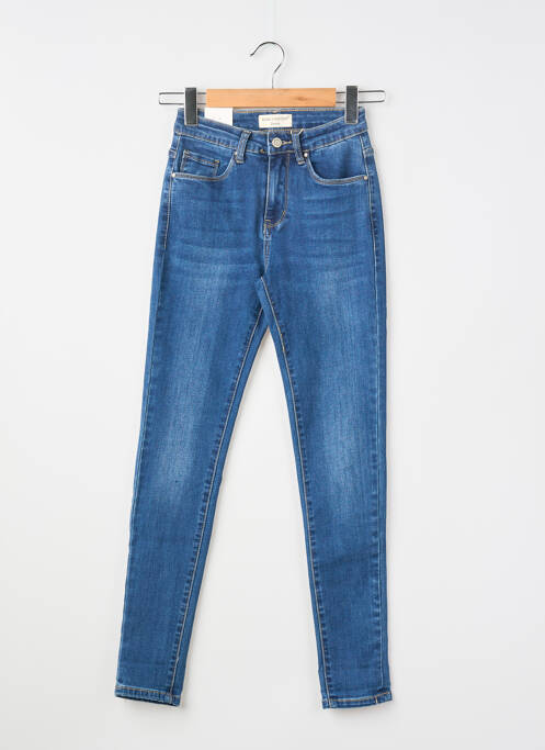 Jeans coupe slim bleu NINA CARTER femme