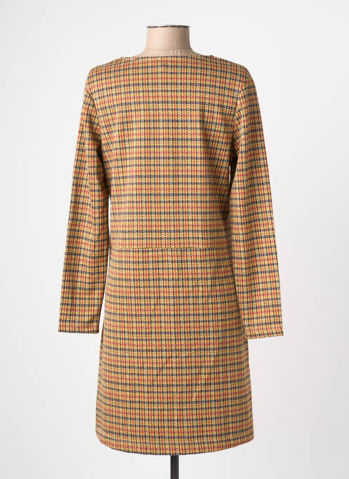 Robe mi-longue marron PRINCESSE NOMADE femme