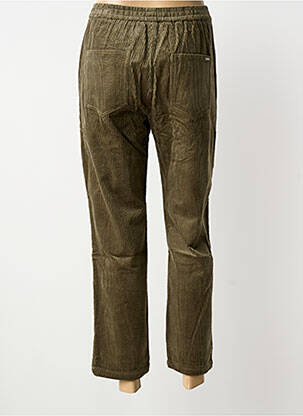 Pantalon droit taille élastique taille normale vert DEELUXE femme